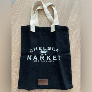 Chelsea Market NYC Burlap Tote